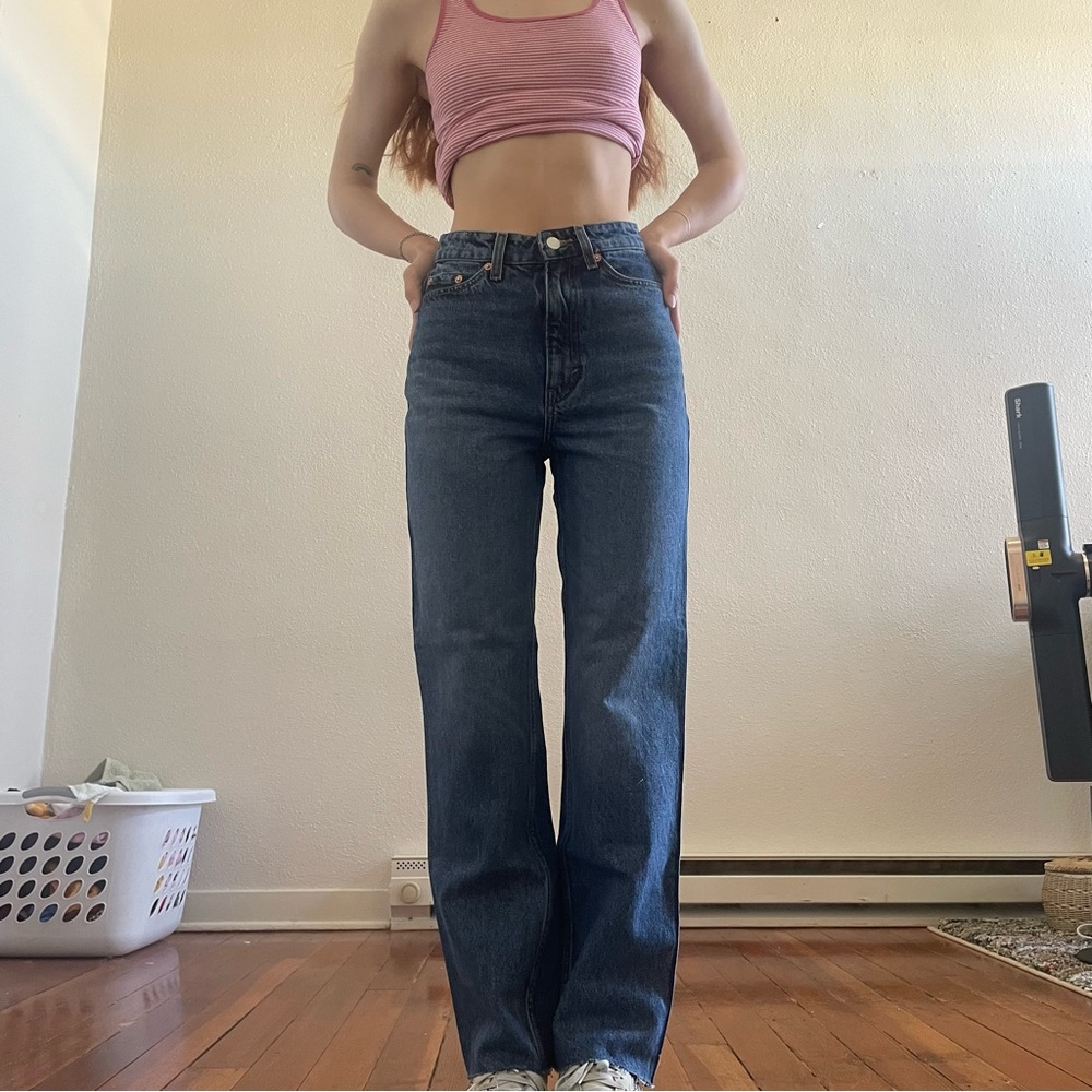 Weekday Dark Blue Denim Jeans